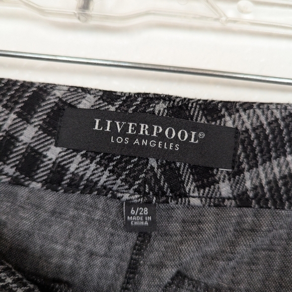 Liverpool Plaid Trouser Pants - Picture 2 of 4